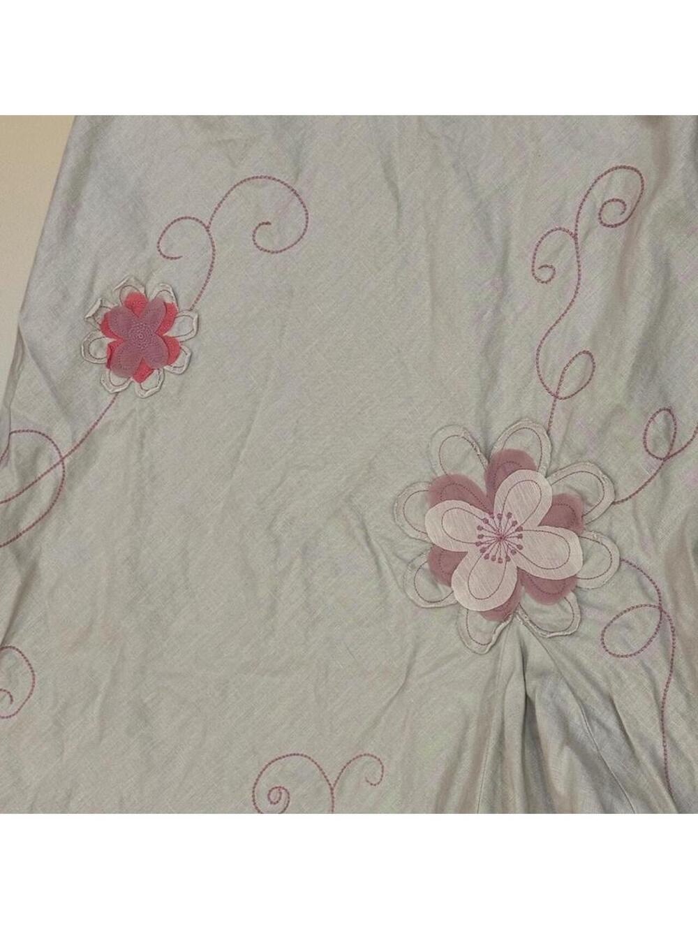SOLD Per Una asymmetrical floral 100% linen maxi skirt Sz. L - Picture 2 of 5